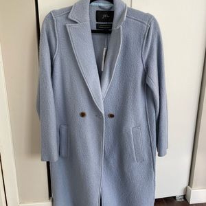 J Crew Daphne Boiled Wool Coat - Icy Mountain Blue - Size 2